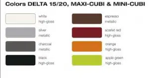 Lechuza Deltini, Delta 15, Delta 20, Maxi Cubi and Mini Cubi Color Selection